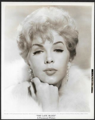 Blistering Sexy Pouty Lips Stella Stevens Too Late Blues Vintage 1961 Photograph