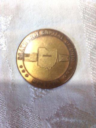 Bucyrus Ohio First Annual Bratwurst Festival Coin Medalion 1968