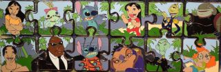 Disney Parks Lilo & Stitch Character Mystery Puzzle 12 Le Pin Set With Chasers
