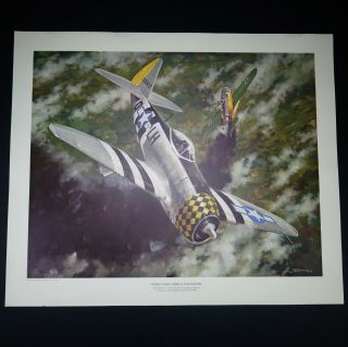 Jb Deneen Republic P - 47 Thunderbolt Dogfight W/ Fw190 World War Ii,  Series Ii,