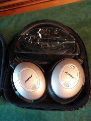 Bose Quietcomfort 2 Acoustic Noise Cancelling Headphones Qc2,  All Accessories