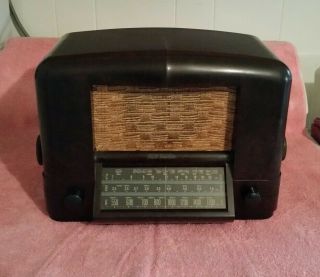 Vintage Rare 1939 Rca Victor Model 5q55 Bakelite Tube Radio - Machine