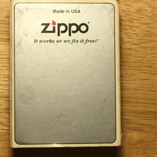 Zippo Lighter 2002 In Tin Box With Paper Cover