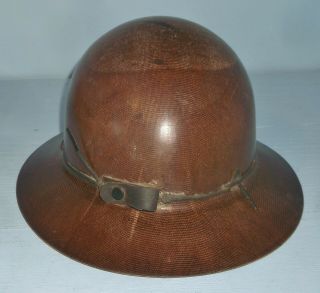 Vintage MSA Skullgard Type K Full Brim Miners Safety Hard Hat Helemt w/ Cradle 2