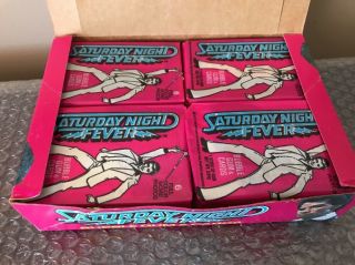 Saturday Night Fever Bubble Gum & Trading Cards Display Box Full John Travolta 5