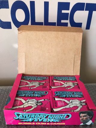 Saturday Night Fever Bubble Gum & Trading Cards Display Box Full John Travolta 6