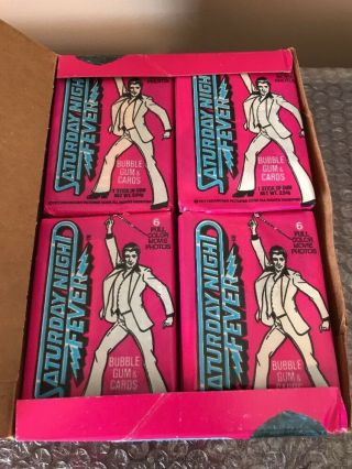 Saturday Night Fever Bubble Gum & Trading Cards Display Box Full John Travolta 7