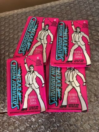 Saturday Night Fever Bubble Gum & Trading Cards Display Box Full John Travolta 8