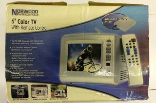 Compusa Norwood Micro 6 " Color Tv With Remote Control Sf - Ctv611 Portable