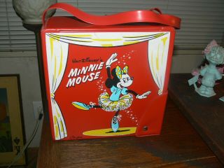 1963 Disney Minnie Mouse Vinyl Ballerina Shoe And Tutu Carrying Case By Ponytail