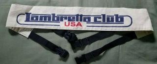 Lambretta Club Usa Tag Ring & Leg Shield Banner
