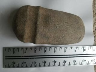 6 1/2” 3/4 Grooved Stone Axe Good Patina Artifact Relic