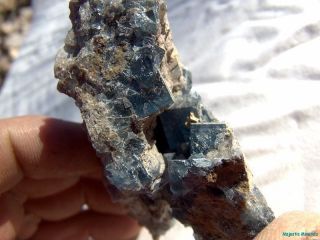 GLORY HOLE POCKET_Blanchard Mine_LARGE GEMMY Blue Fluorite_Bingham,  Mexico 4