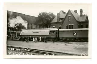 Photo Milwaukee Road Hiawatha Engine 1939 Chicago Milwaukee St.  Paul Pacific
