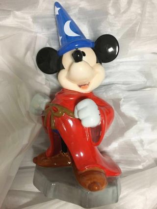 Disney Fantasia Mickey Mouse Witch Pottery Piggy Bank Big Figures Doll