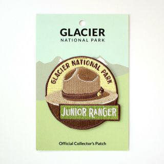 Official Glacier National Park Souvenir Patch Montana Junior Ranger Hat