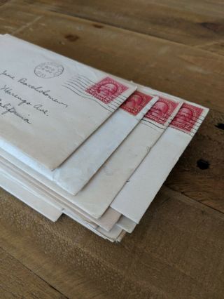 Set Of 30 Handwritten 1930s Love Letters In Envelopes Collectible