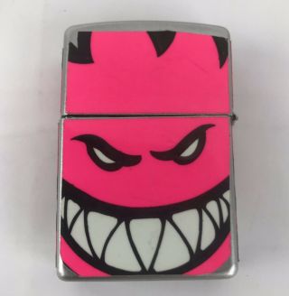 Zippo Skull Neon Pink Lighter Monster Cigarette Made Usa