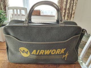 Vintage 1950s/1960s Airwork Airline Flight Bag