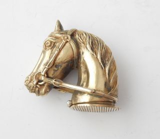 Brass Horse Vesta Match Safe