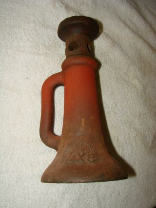 Vintage Antique American Scale Co 1 - 1/4 " X 8 " Bottle Jack Cast Iron,  Horn Jack