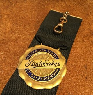 Studebaker Salesman’s School Watch Fob Gold 1916 Rare