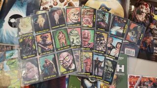 1964 Bubbles Inc.  Outer Limits Complete Trading Card Set Of 50 Cards - Mid Grade