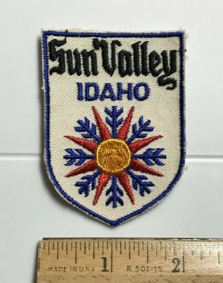 Sun Valley Idaho Id Ski Skiing Resort Area Souvenir Embroidered Patch Badge