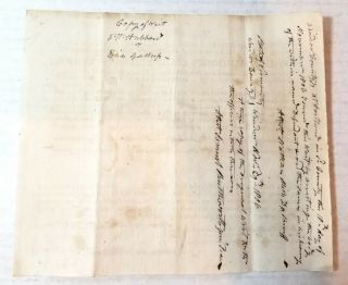1806 State of Vermont notice from justice of the peace,  Hartland,  Windsor County 2