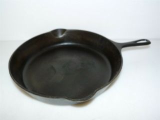 Griswold No.  10 Cast Iron Skillet Pan Made In Erie Pennsylvania 2.  25 " Deep