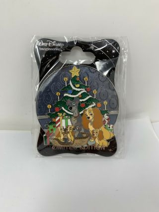 Disney Wdi Lady And The Tramp Holidays 2016 Le 250 Pin Christmas Tree Pups