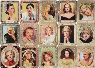 Rare 221 / 224 Cards Set " Gallery Of Women Of The Movie " Garbaty 1936