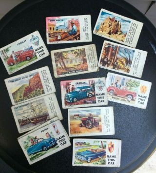 Vintage Topps Automotive License Plate And Trivia Collector Cards 1950 1950 