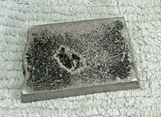 North Dakota State Shaped Vintage Cast Aluminum Individual 2x4 Ashtray S/H 2