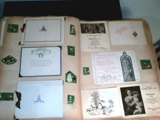 Vintage Scrapbook of over 240 Greeting Cards and a few Postcards 1931 – 1937 2