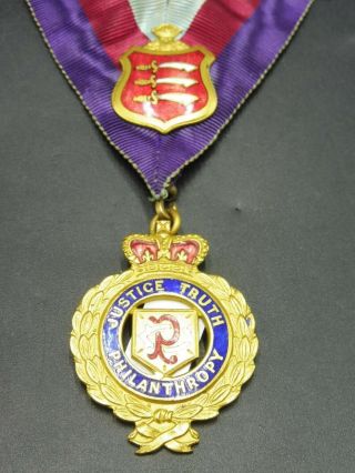 Royal Order of The Buffaloes Primo Multi coloured Collarette wth Jewel $25 start 2