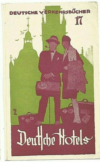 Vintage Ludwig Hohlwein,  German Artist; Deutsche Hotels Brochure C.  1925 - 35