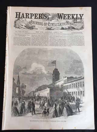 1864 illu CIVIL WAR newspaper US SANITARY COMMISSION Views o Knoxville Tennessee 8
