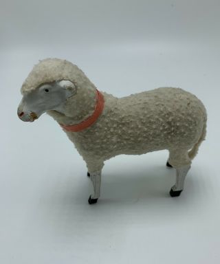 Antique Putz Stick Leg 4 1/2” Sheep Or Lamb