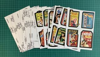 Lost Wacky Packages Variations 5th & 6th Rare Black Ludlow Quad Complete Set