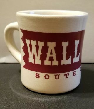 Vintage Retro Wall Drug Store South Dakota Souvenir Coffee Tea Cup Mug Brown
