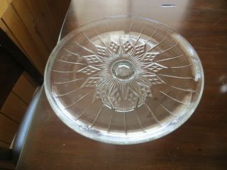 DOUBLE LAYER CAKE STAND DISPLAY PEDISTOL WITH COVER & REVERSE IT FOR CHIP DISH 3