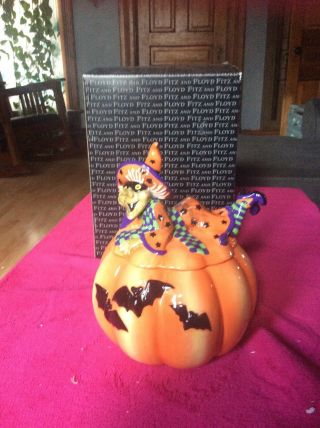 Fitz And Floyd Witch Hazel Halloween Cookie Jar