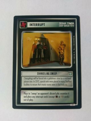 Star Trek Ccg Stccg 1st Edition 1e All Good Things Agt 9p Changeling Sweep