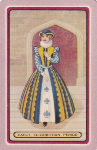 Vintage Coles Swap Card - 1 Single - Early Elizabethan Period