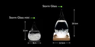 Christmas Day Storm Glass Barometer Large Crystal Drop Sphere Shape Weather 5