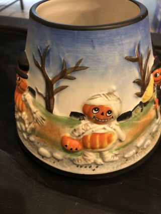 Yankee Candle Halloween “pumpkin Pals” Candle Shade & Plate