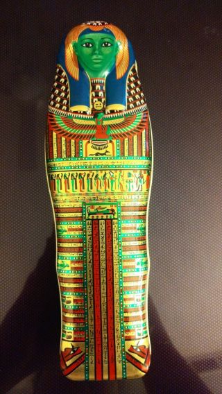 Egyptian Mummy Tin British Museum Seshepenmehit Wooden Coffin 625 Bc 8.  5 "