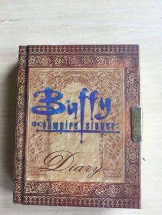 Buffy Vampire Slayer 1998 Antioch Diary W/lock & Key Imported Rare Gifts W/bin