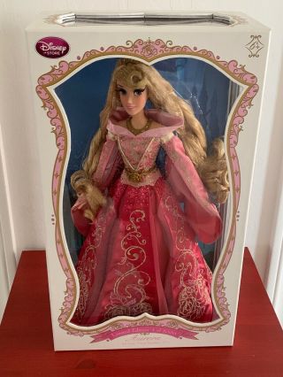 Disney Store Sleeping Beauty Limited Edition Aurora Pink Dress 17 " Doll Le 5,  000